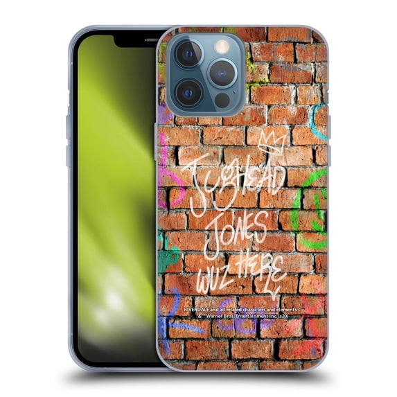 Head Case Designs Officially Licensed Riverdale Jughead Jones Jughead Wuz Here Brick Wall Soft Gel Case Compatible with Apple iPhone 13 Pro Max