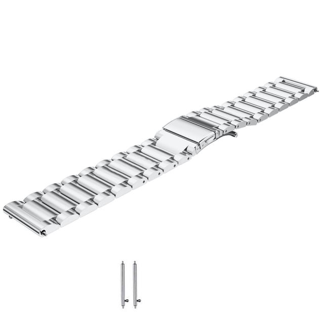 【22mm】Multipurpose Stainless Steel 3 Link Timepiece Strap for Various Timepiece with Timepiece Band Tool