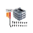 thumbnail image 1 of 1 Juego/635 uds, remache de coche, retenedor, pasador de empuje, parachoques, remache, moldura, retenedor, Clip, Kit de accesorios con, 1 of 4