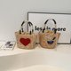 thumbnail image 3 of Bolsa de paja tejida de fábrica transfronteriza Bolsa de ratán Bolsa de mano tejida de paja de gran capacidad Bolso de mano para mujer 2024 Nuevo hecho a mano, 3 of 4