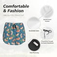 thumbnail image 6 of Picia Corgi with Flowers Pattern Women's 2 in 1 Athletic Running Shorts High Waisted Workout Casual Gym Sweat Shorts with Comfy Liner Zipper Pockets-Large, 6 of 9