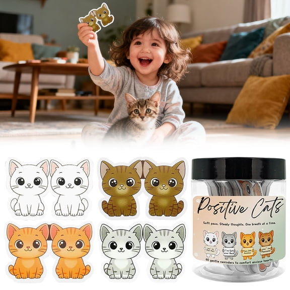 Office Supplies,Cute Anxiety Affirmation Cards Care Positive Mantra Cards For Mental &