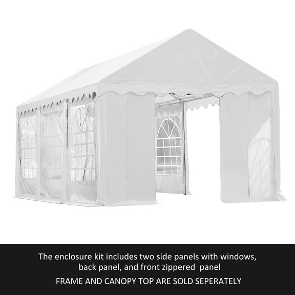 Party Tent & Enclosure Kit, 10' x 20'/3m x 6m, White