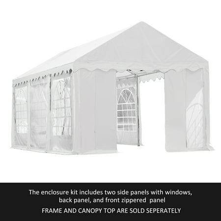 Party Tent & Enclosure Kit, 10' x 20'/3m x 6m, White