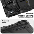 thumbnail image 5 of XYX for Lenovo Tab M11/K11 LTE 2024 Case 11 inch, 3in1 Heavy Duty Shockproof Tablet Case with Stand, Shoulder Strap (TB330FU/TB330XU/TB331FC), Black, 5 of 6