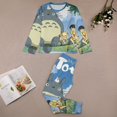 thumbnail image 3 of Totoro Little Big Bo-ys Gi-rls Pajamas Set Long Sleeve Ki-ds PJs Sleepwear, 3 of 8