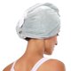 thumbnail image 4 of Toalla de microfibra para el cabello para mujer, turbante de secado rápido con lazo elástico, súper absorbente, paquete de 2., 4 of 5