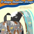 thumbnail image 5 of Cavalier King Charles Spaniel and Floral 17" School Backpacks for Teens,Waterproof Oxford Fabric,S-Shape Padded Straps for School,Travel,Hiking,Camping, 5 of 6