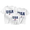 thumbnail image 5 of Confree Child Boys 4Th Of July Tshirts Usa Flag Star Striped Printed Short Sleeved Patriotic July 4Th Shirt Summer Festival Casual Comfortable For Boys Tops Size 11-12 Years White, 5 of 5