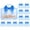 Blue, variant on 30 Pcs Goodie Bags Cute Bow Candy Treat Bags with Handle for Girls Boys,Waterproof Decorations Treat Bags Bulk,Reusable Gift Storage Bags for Birthday Party Baby Shower,Pink