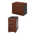 thumbnail image 1 of 2 Drawer Lateral File and 3 Drawer Mobile Pedestal Set in Cherry, 1 of 9