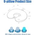 thumbnail image 2 of Neck Pillow for Traveling, Upgraded Travel Neck Pillow for Airplane 100% Pure Memory Foam Travel Pillow, 2 of 4