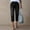 Black, variant on Capri Jeans for Women Trendy Mid Rise Distressed Hem Casual Summer Stretchy Denim Capris Pants Relaxed Fit M