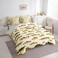 thumbnail image 2 of Manfei Hippie Freshwater Fish Twin Bedding, Wildlife Bedding Comforter Set, Cream, Gray Reversible, 7pcs, 2 of 6