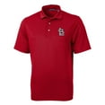 thumbnail image 2 of Men's Cutter & Buck  Red St. Louis Cardinals Big & Tall Virtue Eco Pique Recycled Polo, 2 of 3