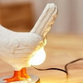 thumbnail image 4 of KOMI Chicken Egg Lamp Funny Chicken lamp with Egg in Butt Lifelike LED Chicken Night Lights with USB Resin Warm Table Light Decor Birthday Christmas Gifts for Kids Friends, 4 of 6