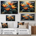 thumbnail image 4 of Designart "Paradise of the Birds of Paradise IV" Floral Floater Framed Canvas Wall Art, 4 of 7