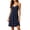 Navy, variant on Women's V Neck Sleep Dresses Polka Dot Lace Trim Cami Nightgown Cozy Sleepwear Lounge Dress for Women Pink L