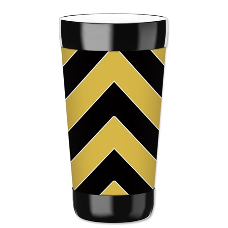 

Mugzie 16-Ounce Tumbler Drink Cup with Removable Insulated Wetsuit Cover - Saints Chevron