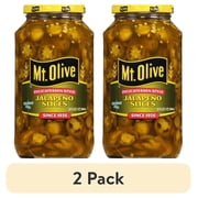 (2 pack) Mt. Olive Deli Style Jalapeno Pepper Slices, 32 fl oz jar