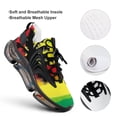 thumbnail image 4 of Palm Trees in Jamaica Colors Walking Shoes for Men Woman Lightweight Tennis Fashion Elastic Sports Shoes Cushion Basketball Shoes, 4 of 7
