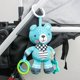 thumbnail image 4 of UBIUO Baby Hanging Toy Cartoon Animal Stuffed Rattle Bell Carseat Toys Crib Car Seat Travel Stroller Soft Plush Toys with Wind Chimes,Green Green -, 4 of 4