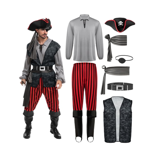 Disfraz de pirata Spooktacular Creations Captain Hook para hombre