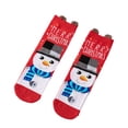 thumbnail image 2 of Nkmbld Christmas Fuzzy Socks for Women, Cozy Fuzzy Cartoon Socks with Plus Size and Anti-Slip Bottom, Warm Soft Cozy Xmas Socks for Family Friends Gift, 2 of 8