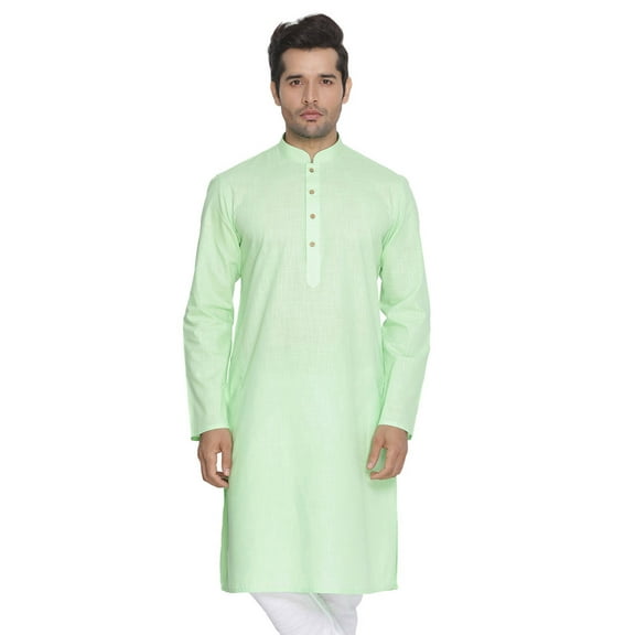 ELINA FASHION Men's Tunic Cotton Kurta Pajama Set Indian Traditional Wear