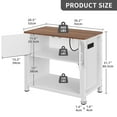 thumbnail image 6 of Dextrus Heavy Duty Metal Aquarium Stand with Power Outlets, 40-55 Gallon Fish Tank Stand, Turtle Tank, Reptile Terrarium with Cabinet, 670LBS Capacity-White, 6 of 11