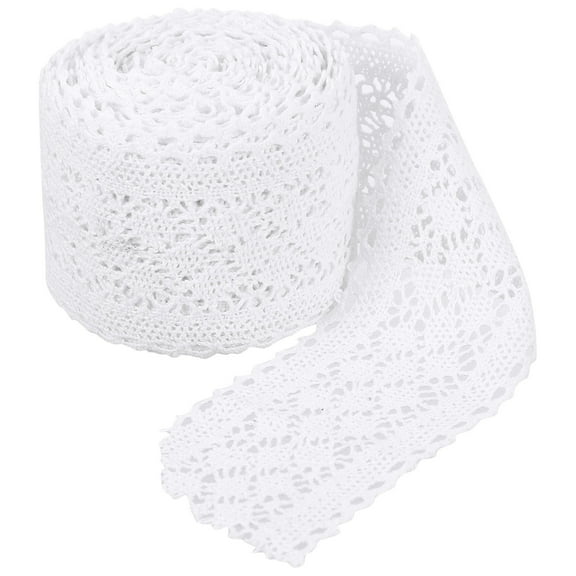 Raindrops White Cotton Lace Trim 1Set Sewing Clothes Accessory For Handmade Crafts Daily Use