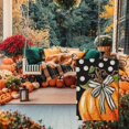 thumbnail image 4 of Fall Garden Flag 12x18 Inch Double Sided, Pumpkin with Bowknot White Dots Small Yard Flags for Outdoor,Seasonal Decor for Thanksgiving Autumn Farmhouse Outside Holiday, 4 of 6