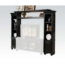 ACME Ferla Engineered Wood Entertainment Center with Side Piers/Bridge in Black