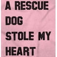thumbnail image 2 of Rescue Dog Stole Heart Pet Adoption Women's Graphic T Shirt Tees Brisco Brands X, 2 of 6