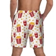 thumbnail image 4 of Balery Popcorn Mens Swim Trunks Swim Shorts for Men Quick Dry Inseam Beach Shorts with Compression Liner Pocket-X-Large, 4 of 9