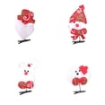 thumbnail image 4 of Inteprter Pinzas para el pelo de Navidad, pasadores de tela para Cosplay, accesorios para mujeres, horquillas para el pelo, accesorios de estilo de Kits de decoración para fiestas Muñeco de nieve Inteprter HA069931-02, 4 of 6