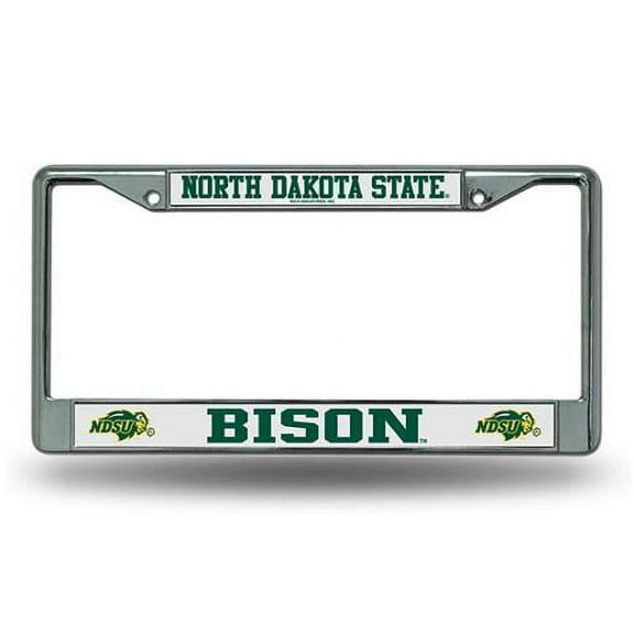 North Dakota State Bison Chrome License Plate Frame