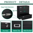 thumbnail image 5 of STANI Lateral File Cabinets,3 Drawer Metal Filing Storage Vertical Cabinets,Home Office Furniture for Organization Hanging Letter/Legal/F4/A4, 5 of 5
