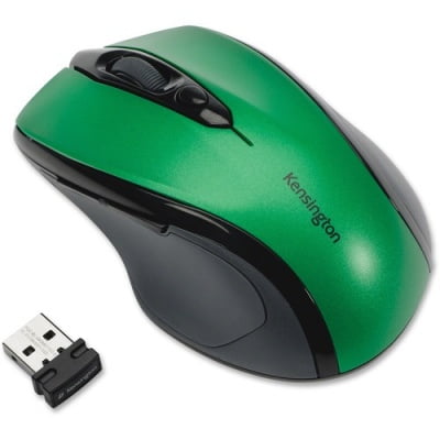 Image of Kensington Pro Fit Mid-Size Wireless Mouse 2.4 GHz Frequency/30 ft Wireless Range Right Hand Use Emerald Green (72424)