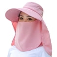 thumbnail image 3 of XINPING Women's Full Face Neck Cover Sun Hat, Breathable UV Protection Wide Brim Cap with Detachable for Gardening, Beach and Outdoor Activities, 3 of 4