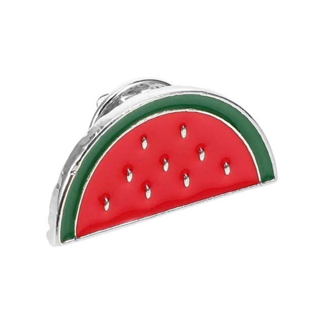 Broche de sandía con diseño de dibujos animados, broche para solapa, broche con forma de sandía para mujer