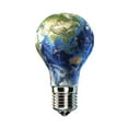 thumbnail image 2 of Light bulb with planet Earth inside glass  Asia view Poster Print, 2 of 2