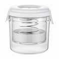 thumbnail image 1 of Plastic Containers with Lids,1300ml Press-Type Pickle Jar, Household Food-Grade Plastic Fermentation Container for Pickles Kimchi and Storage, 1 of 9