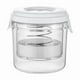 thumbnail image 2 of Tarro de pepinillos 1300ml Resina tipo prensa | Contenedor de plástico para pepinillos de grado alimenticio | Botella de almacenamiento hermética y sellada | Filtro de malla fina | Apertura grande, 2 of 9