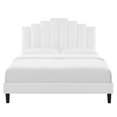 thumbnail image 4 of Modway Elise Lit Plateforme en Velours Performance Très Grand Blanc, 4 of 11