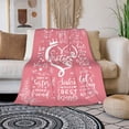 thumbnail image 3 of Sisters Gifts from Sister, Birthday Gifts for Sister, Gifts for Sisters from Sisters Adult, Sister Gifts from Brother, Sister Birthday Gift Ideas, Best Sister Ever Gifts Throw Blanket 60" x 50", 3 of 5