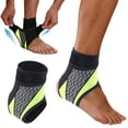 thumbnail image 7 of GeBuSn Adjustable Flexible Ankle Joint Brace Breathable Compression Support for Fitness Basketball Football Sports,Unisex【1PC Right Foot】 (D Right Foot), 7 of 7