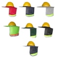 thumbnail image 6 of Wide SunShade Neck Shield for HardHat Construction Safety Helmets Sunshade High Visibility Reflective Mesh, 6 of 9
