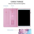 thumbnail image 4 of iPad 10.2 Case/iPad Air 3 Case/iPad Pro 10.5 inch Case, Dteck PU Leather Folio Flip Case Auto Wake Sleep Smart Cover with Card Slots, Multi-angle Viewing Stand for iPad 8th Gen/7th Gen,Peony Butterfly, 4 of 5