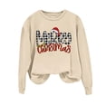 thumbnail image 2 of Merry Christmas Sweatshirts Womens Crewneck Christmas Printed Shirts Loose Long Sleeve Blouses Casual Xmas Sweatshirt Holiday Party Pullover Sweater Tops L, 2 of 8